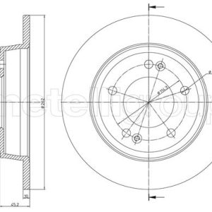 Disc frana METELLI 23-1440C – HYUNDAI | AutoRival