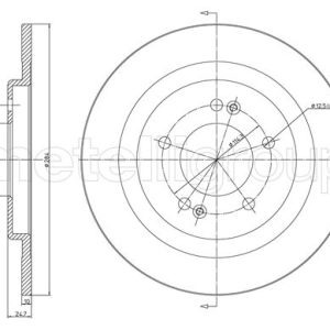 Disc frana METELLI 23-1472C – HYUNDAI | AutoRival