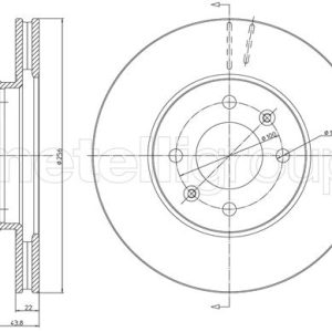 Disc frana METELLI 23-1479C – HYUNDAI | AutoRival