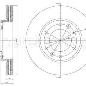 Disc frana METELLI 23-1503 – HYUNDAI | AutoRival