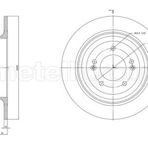 Disc frana METELLI 23-1819C – HYUNDAI | AutoRival