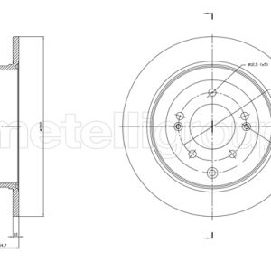 Disc frana METELLI 23-1820C – HYUNDAI | AutoRival