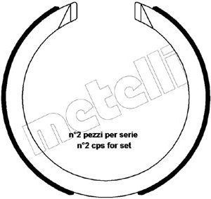 Set saboti frana frana de mana METELLI 53-0483 – HYUNDAI | AutoRival