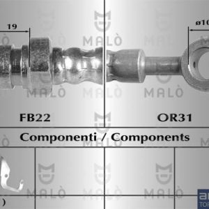 Furtun frana MALO 80511