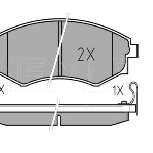 Set placute frana MEYLE 025 217 2517/W – HYUNDAI | AutoRival