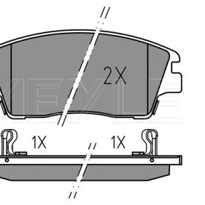 Set placute frana MEYLE 025 223 2917 – HYUNDAI | AutoRival