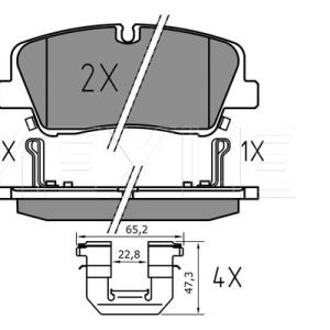 Set placute frana MEYLE 025 224 1817/PD – HYUNDAI | AutoRival