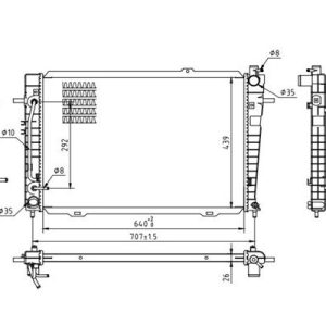 Radiator racire motor QWP WRA272 – HYUNDAI | AutoRival