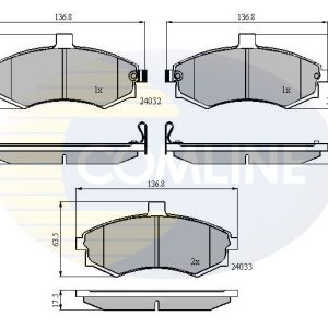 Set placute frana COMLINE CBP31176