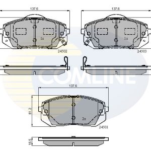 Set placute frana COMLINE CBP31768