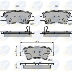Set placute frana COMLINE CBP32023