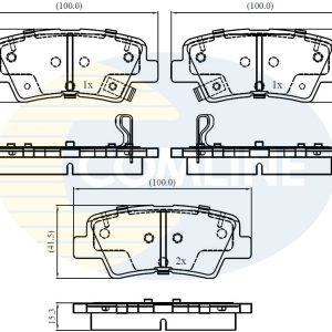Set placute frana COMLINE CBP32161