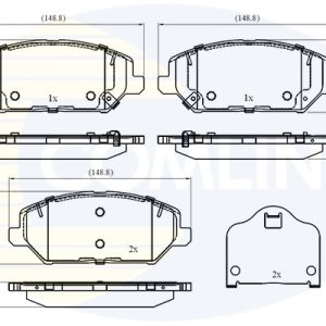 Set placute frana COMLINE CBP32409