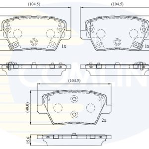 Set placute frana COMLINE CBP32772