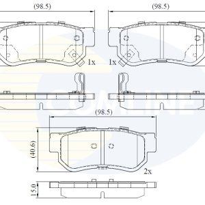 Set placute frana COMLINE CBP3935