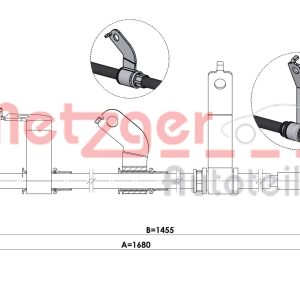 Cablu frana de parcare METZGER 1.KI016 – HYUNDAI | AutoRival