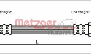 Furtun frana METZGER 4110405