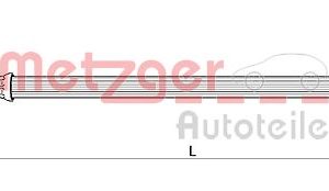 Furtun frana METZGER 4111055