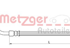 Furtun frana METZGER 4111057