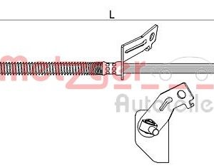 Furtun frana METZGER 4111457