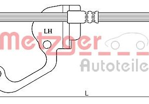 Furtun frana METZGER 4116228 – HYUNDAI | AutoRival