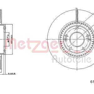 Disc frana METZGER 6110843