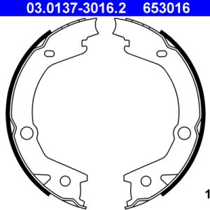 Set saboti frana frana de mana ATE 03.0137-3016.2