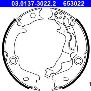 Set saboti frana frana de mana ATE 03.0137-3022.2