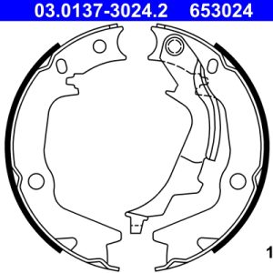 Set saboti frana frana de mana ATE 03.0137-3024.2