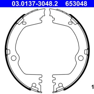 Set saboti frana frana de mana ATE 03.0137-3048.2