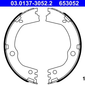 Set saboti frana frana de mana ATE 03.0137-3052.2