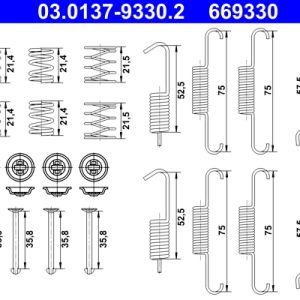 Set accesorii saboti frana parcare ATE 03.0137-9330.2