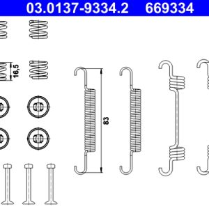 Set accesorii saboti frana parcare ATE 03.0137-9334.2