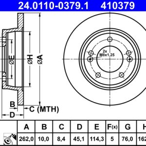 Disc frana ATE 24.0110-0379.1
