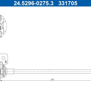 Furtun frana ATE 24.5296-0275.3