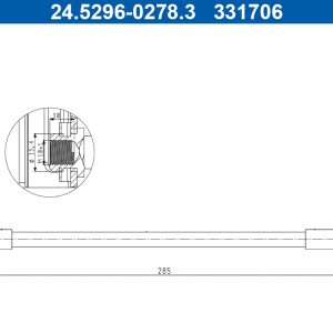 Furtun frana ATE 24.5296-0278.3