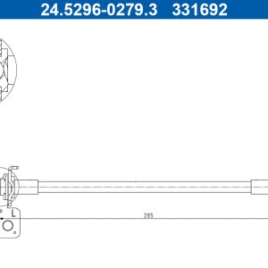 Furtun frana ATE 24.5296-0279.3