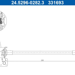 Furtun frana ATE 24.5296-0282.3