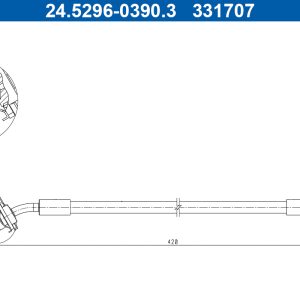Furtun frana ATE 24.5296-0390.3