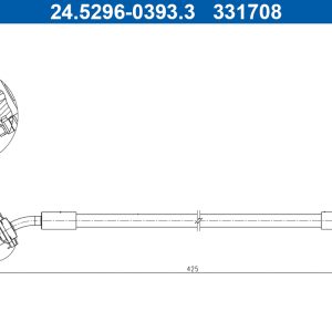 Furtun frana ATE 24.5296-0393.3
