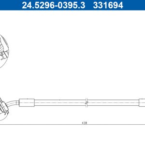 Furtun frana ATE 24.5296-0395.3