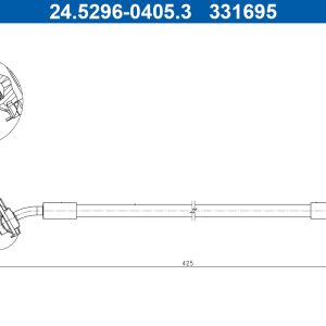 Furtun frana ATE 24.5296-0405.3
