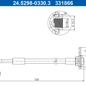 Furtun frana ATE 24.5298-0330.3