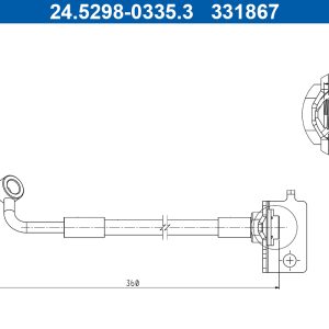 Furtun frana ATE 24.5298-0335.3
