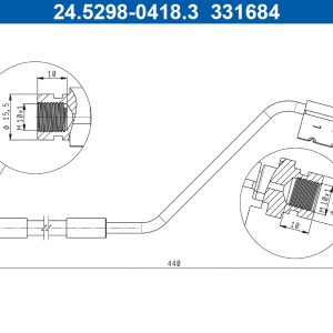 Furtun frana ATE 24.5298-0418.3
