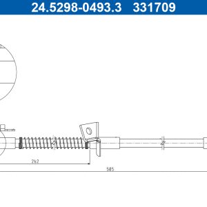 Furtun frana ATE 24.5298-0493.3