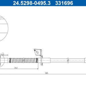 Furtun frana ATE 24.5298-0495.3
