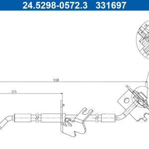 Furtun frana ATE 24.5298-0572.3