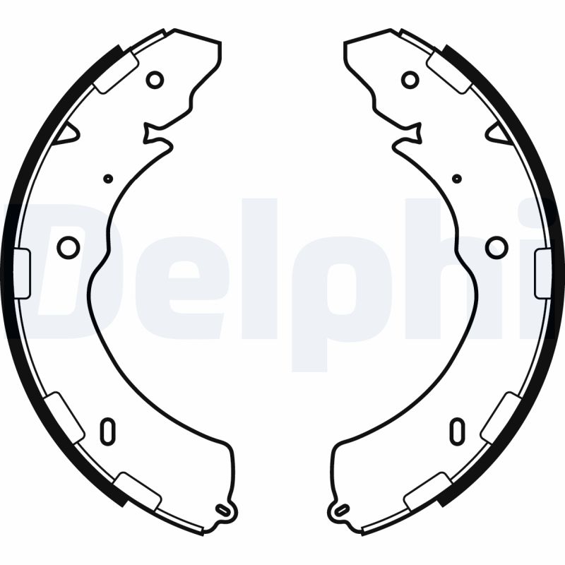 Set saboti frana DELPHI LS2064 ISUZU D-MAX II (TFR, TFS) 2,499 cmc (4JK-1E5-TC, 4JK1-E5S-L) diesel 163 DELPHI LS2064 - imagine piesă auto ISUZU