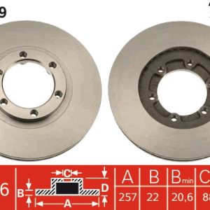 Disc frana TRW DF3049 ISUZU CAMPO (KB) 2,238 cmc (C223) diesel 53 TRW DF3049 - imagine piesă auto ISUZU